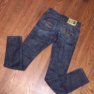 Bebe 27 mid rise jeans